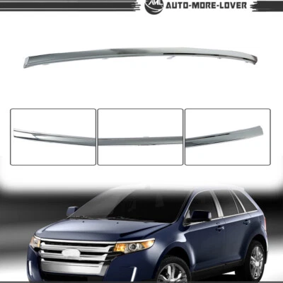 Para Ford Edge 2011-2014 Parrilla delantera moldura superior cromada BT4Z8200A Foto 1 de 4
