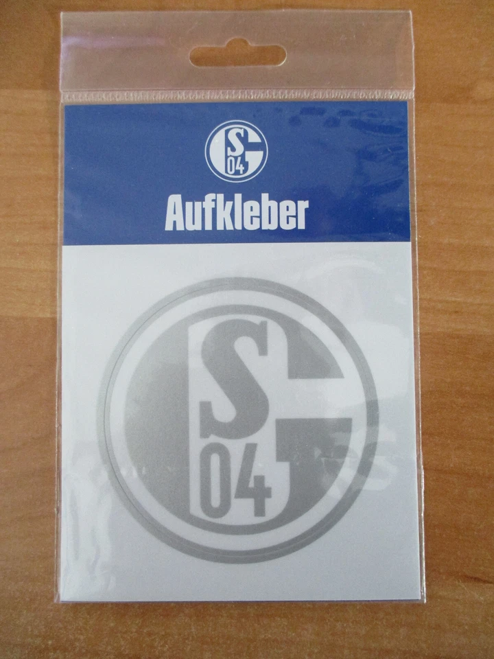 FC Schalke 04 Aufkleber Silber Ø: ca. 8 cm