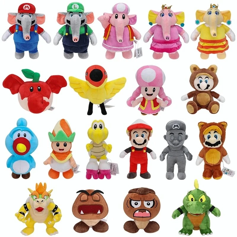Anime Super Mario Bros Soft Plush Stuffed Doll Plushies Toys Kids Birthday Gifts - Image 1 of 1