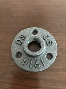 10 Stck. 1/2 Zoll Flansch Industriestahlbasis Gusseisen Rohrbeschläge Dampf Punk - Bild 1 von 2