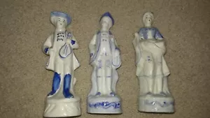 Ceramic/Porcelain Figurines, 3 Vintage Figurines 7", Very Good Condition - Picture 1 of 3