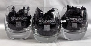 3 neue Glenmorangie Scotch Whisky Gläser 8 Unzen geätztes weißes Logo - Bild 1 von 4