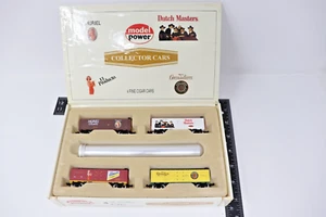 Model Power N Scale Collector Dutch Masters 4-Pack Fine Cigar Train Cars in Box - Picture 1 of 12