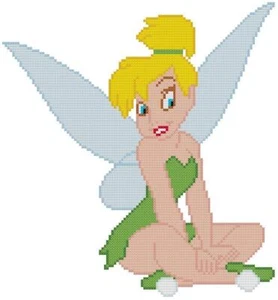 PUNTO DE CRUZ + PATRÓN ARTESANAL Peter Pan Campanilla Hada Pixie Polvo Película Disney - Imagen 1 de 12