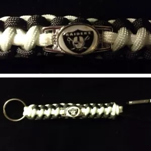Las Vegas Raiders Inspired Paracord/Survival Keychain - Picture 1 of 1