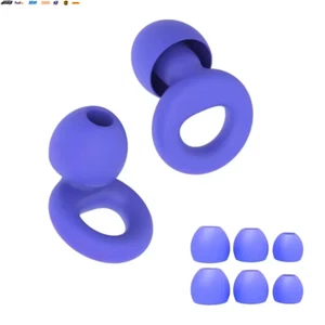 Silicone Earplugs for Swimming Sleep Noise Cancel Noise Reduction-Soundproof Red - Picture 1 of 12