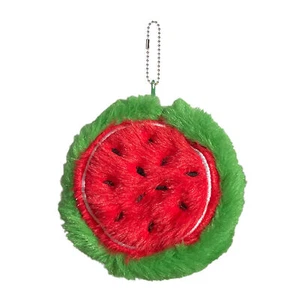Fruit Shape Plush Coin Purse Keychain Cartoon Fruit Small Wallet Change Holder - Picture 1 of 17