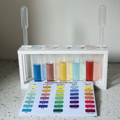 Soporte de tubo de ensayo de acuario para peces soporte de secado para kit de prueba maestro API con tubos Foto 1 de 4