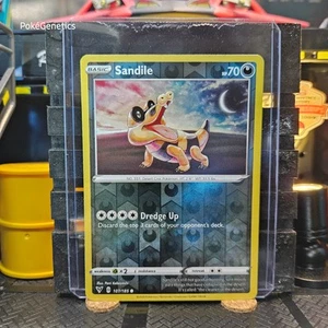 Sandile Vivid Voltage Reverse Holo Pokémon TCG 107/185 Sword & Shield Common - Picture 1 of 6
