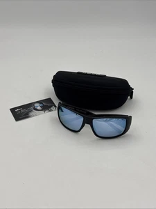 REVO DUNE Sunglasses Matte Black POLARIZED Blue Water Lens RE 1202 01 BL NEW - Picture 1 of 5