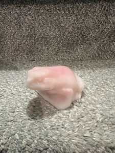 Fenton Rosalene Pink Frog Figure Great Conditon - Picture 1 of 6