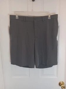 Nike Sweat Shorts Men's 38 Gray Stretch Casual Athletic Swoosh Golf - Picture 1 of 11
