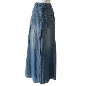 Anthropologie Pilcro and the Letterpress Pants Wide Leg Tie Belt Size 26 (US 2) - Picture 1 of 8