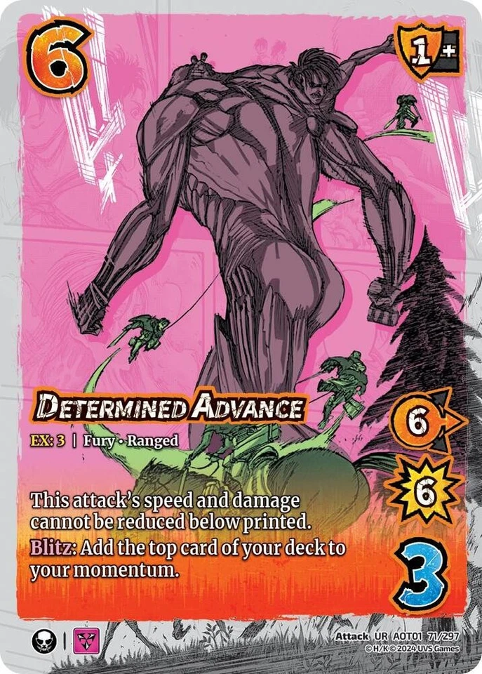 Lightly Played UVS  Determined Advance - Foil Attack on Titan: Battle for Humani - Image 1 of 1