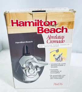 Abridor de latas eléctrico bajo gabinete Hamilton Beach 76476 automático vintage - Imagen 1 de 15