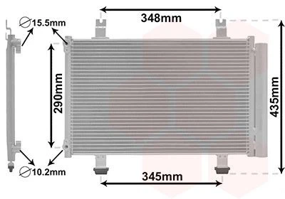 VAN WEZEL Condenseur De Climatisation Avec Sécheur - Photo 1/1