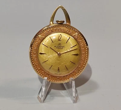 Mechanical pocket watch or pendant watch, Bucherer “Gold Dollar.” Made in Switze - Image 1 of 4