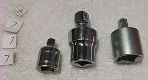 3pc 3/8" Universal & 3/8"× 1/4" REDUCER  & 1/2" × 1/4" REDUCER  SET - Picture 1 of 4