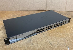 D-Link 28-portowy gigabitowy inteligentnie zarządzany przełącznik PoE (DGS-1210-28P) - Zdjęcie 1 z 14
