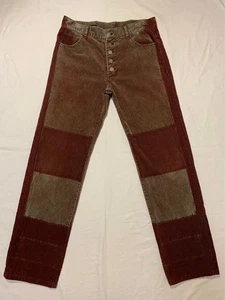 Vintage Jean Paul Gaultier Transfer Design Corduroy Pants Mens Size Waist 40cm - Picture 1 of 12