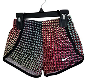 Nike | Tempo Girls Shorts Dri Fit Geometric Print Multicolor Size 18M Multi - Picture 1 of 6