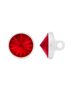 Swarovski 1770/214 Rivoli Button 16mm Clear Plastic Shank Light Siam (227) - 1pc - Picture 1 of 2