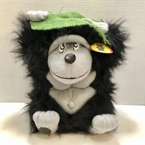 Vintage Gorilla Plüschtier 14 Zoll Stofftier Toy Network schwarz & grau weich neu 2002 - Bild 1 von 11