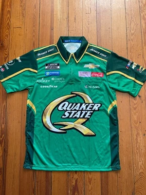 NASCAR Daniel Suarez Quaker State Trackhouse Chevrolet Pit Crew Shirt Size Small - Image 1 of 4