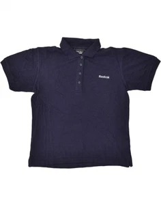 REEBOK Womens Polo Shirt UK 18 XL Navy Blue Cotton BB65 - Picture 1 of 3
