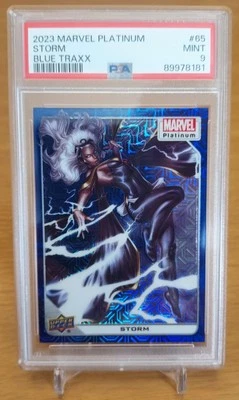 180/499 storm psa 9 mint 2023 upper deck marvel platinum blue traxx parallel #65 - Image 1 of 2