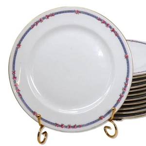 Charles Ahrenfeldt CA Limoges AHR6 Lunch Plate 8.75" Pink Roses 1894-1930 - Picture 1 of 3