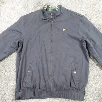 Chaqueta Bomber Lyle & Scott Azul Talla Grande Para Hombre Abrigo Completo con Cremallera Foto 1 de 4