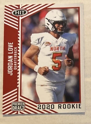 2020 Sage Hit - Red #12 Jordan Love (RC) - Image 1 of 2