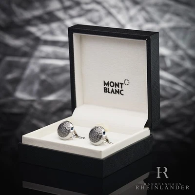 Montblanc Hombre Accesorios Gemelos Sartorial Acero Redondo Martele ID 124207 Foto 1 de 4