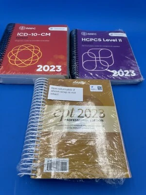 AAPC2023 ICD-10-CM, CPT, HCPCS Level II, and CPC Medical Coding Training Books - Image 1 of 4