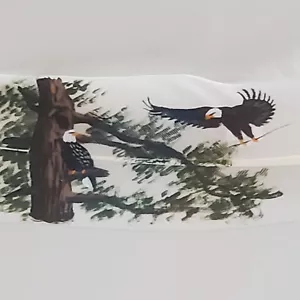 Original Feather Painting Artist: Donald Korach Perching Eagles - Picture 1 of 5