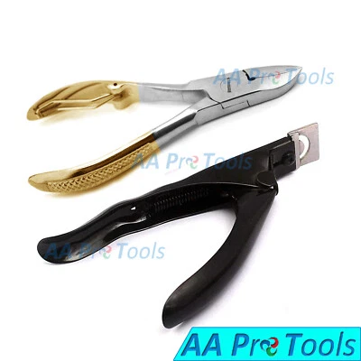 Toe Nail Cutter Half Gold & Acrylic Fake False Tip Nail Cutters New BTS-290 - Image 1 of 3