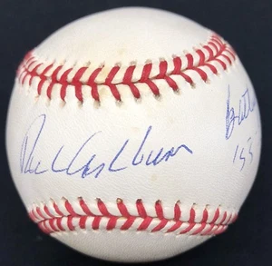 Richie Ashburn Batting Titles 1955 1958 Signed Baseball PSA/DNA - Picture 1 of 5