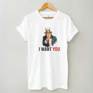 Uncle Sam “I Want You” USA 4 of July Unisex T-Shirt - Imagen 1 de 2