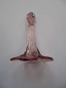 Rare pretty unusual handmade AMETHYST/PURPLE glass flower chandelier drop(UBA1) - Picture 1 of 4