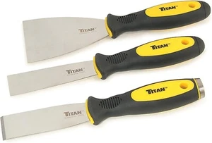 Titan 17000 Scraper and Putty Knife Set - 3 PC 1-1/4, 3 IN Putty, 1-1/4 Scraper - Picture 1 of 2