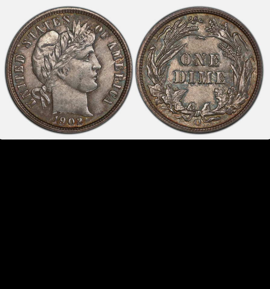 1902-O NGC MS62 Pop 135 ALL Grades █ Barber Dime █ RARE New Orleans SEMI-KEY 10C - Image 1 of 1