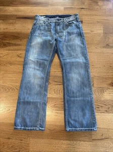 Buffalo David Bottom Medium Wash Men’s Size 33 Flap Pockets  - Picture 1 of 11