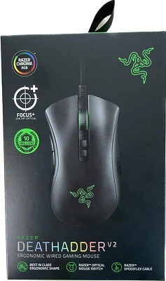 Razer DeathAdder V2 Gaming-Maus kabelgebunden ergonomisch integrierter Speicher - Bild 1 von 4