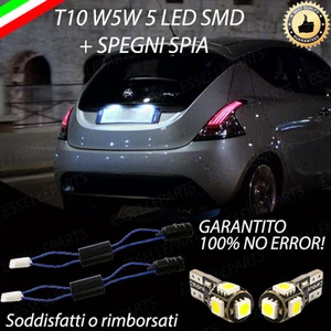 COPPIA LUCI TARGA 5 LED PER LANCIA Y YPSILON T10 + SPEGNI SPIA 100% NO AVARIA - Foto 1 di 1