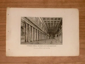 1849:ANTIK.DRUCK-*Int. Basilika S.Maria.Maggiore*ROM - Bild 1 von 1