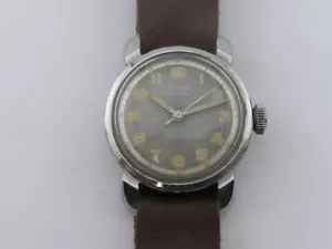 Reloj Militar Grana Kurth Freres Vintage Esfera Tropical Estuche Elegante Años 40 KF 414B - Imagen 1 de 6