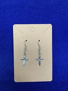 Cross Shaped Earrings - Picture 1 of 1