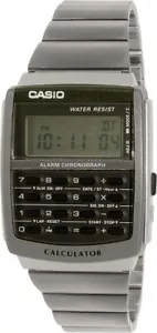 Casio Mens Classic Quartz Calculator Silver Bracelet Watch - CA-506-1DF - Picture 1 of 4