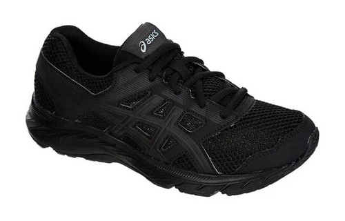 ASICS Gel Contend 5 bambini taglia US 6 5 REGNO UK 5 5 NERO ORIGINALE NUOVO